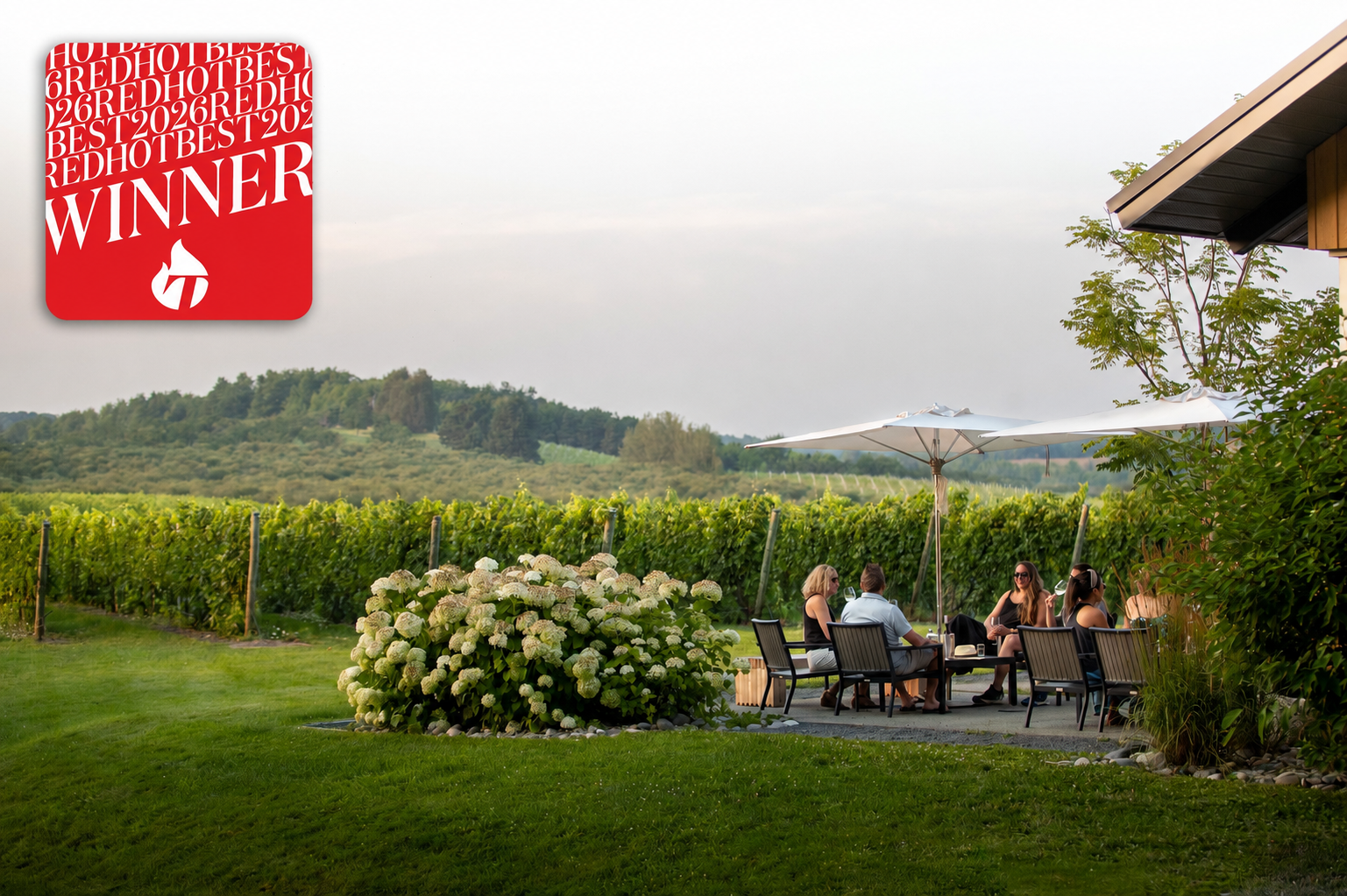 Blustone Vineyards wins 2026 Red Hot Best Leelanau Winery award